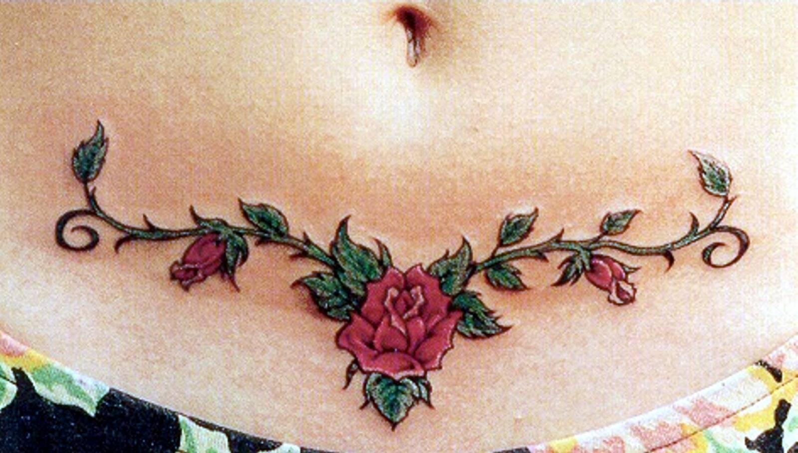 Татуировки на интимных местах женские